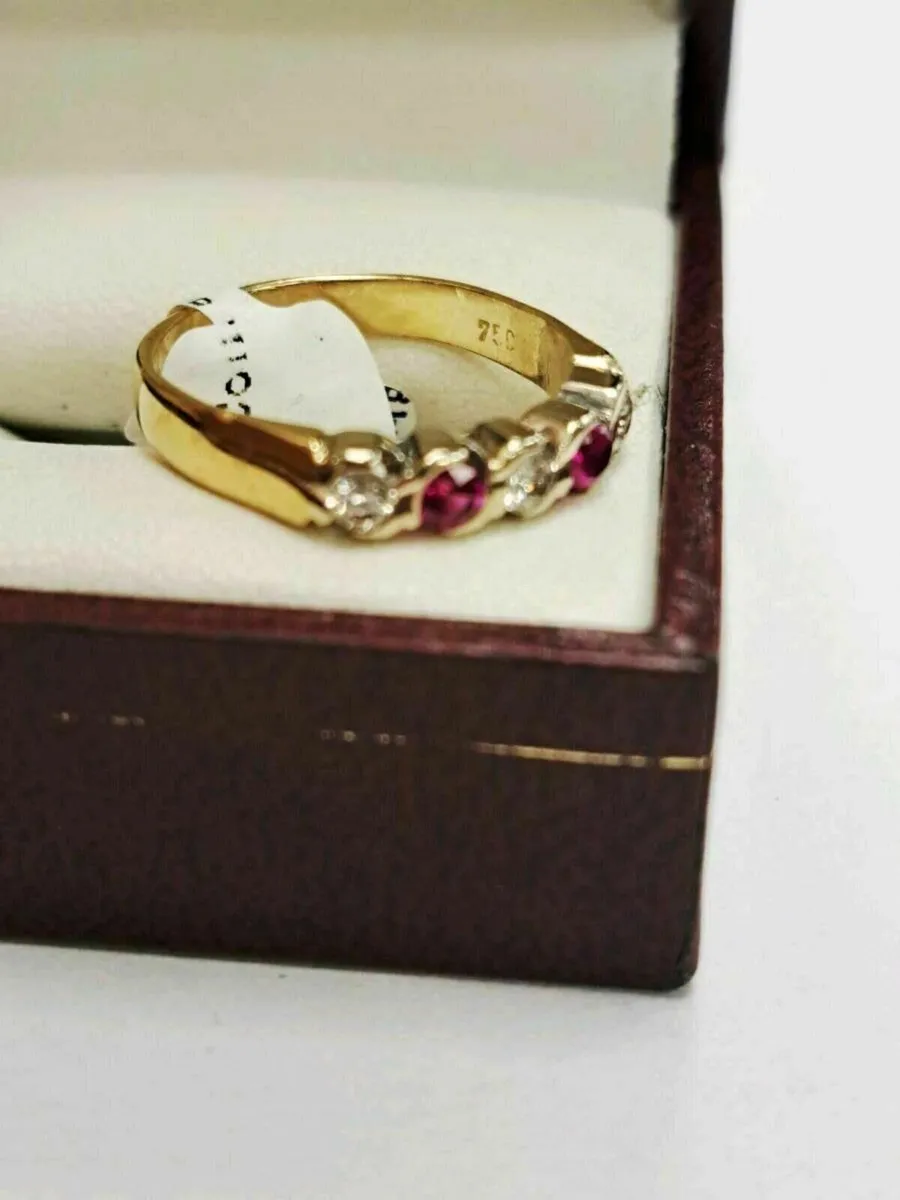 18K Pink Ruby Ring 18CT - Image 3