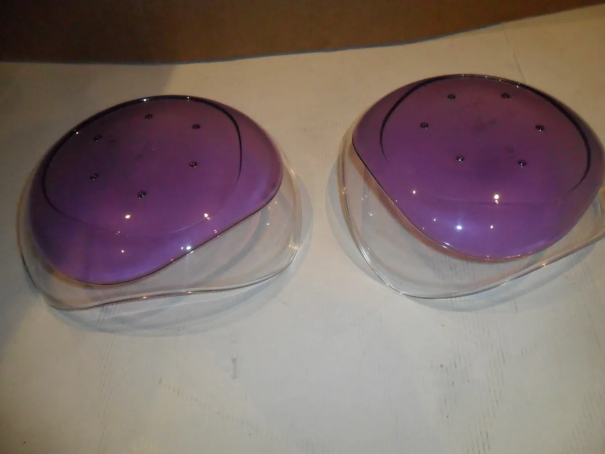 Tupperware clear serving bowl , purple - Image 2