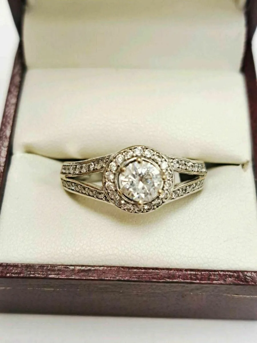 9K White Gold Ring 9CT - Image 3