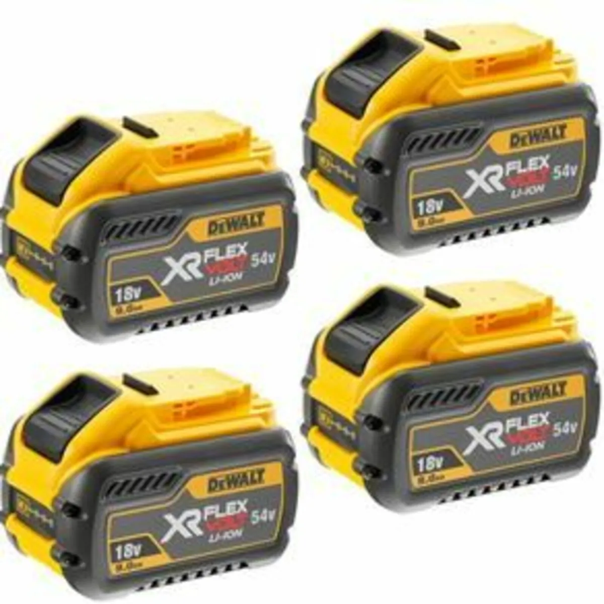 DeWalt DCB547 54V 9.0Ah Li-Ion Battery X 4