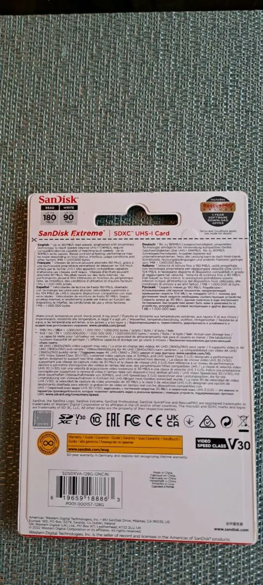 SanDisk 128 gb card - Image 1