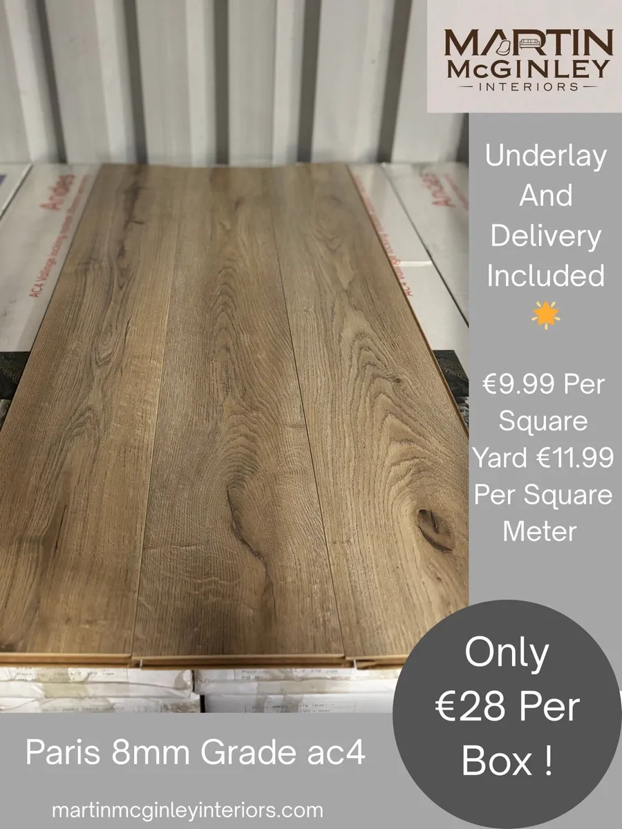 Three Colours Available Laminated Flooring 8mm - Image 3