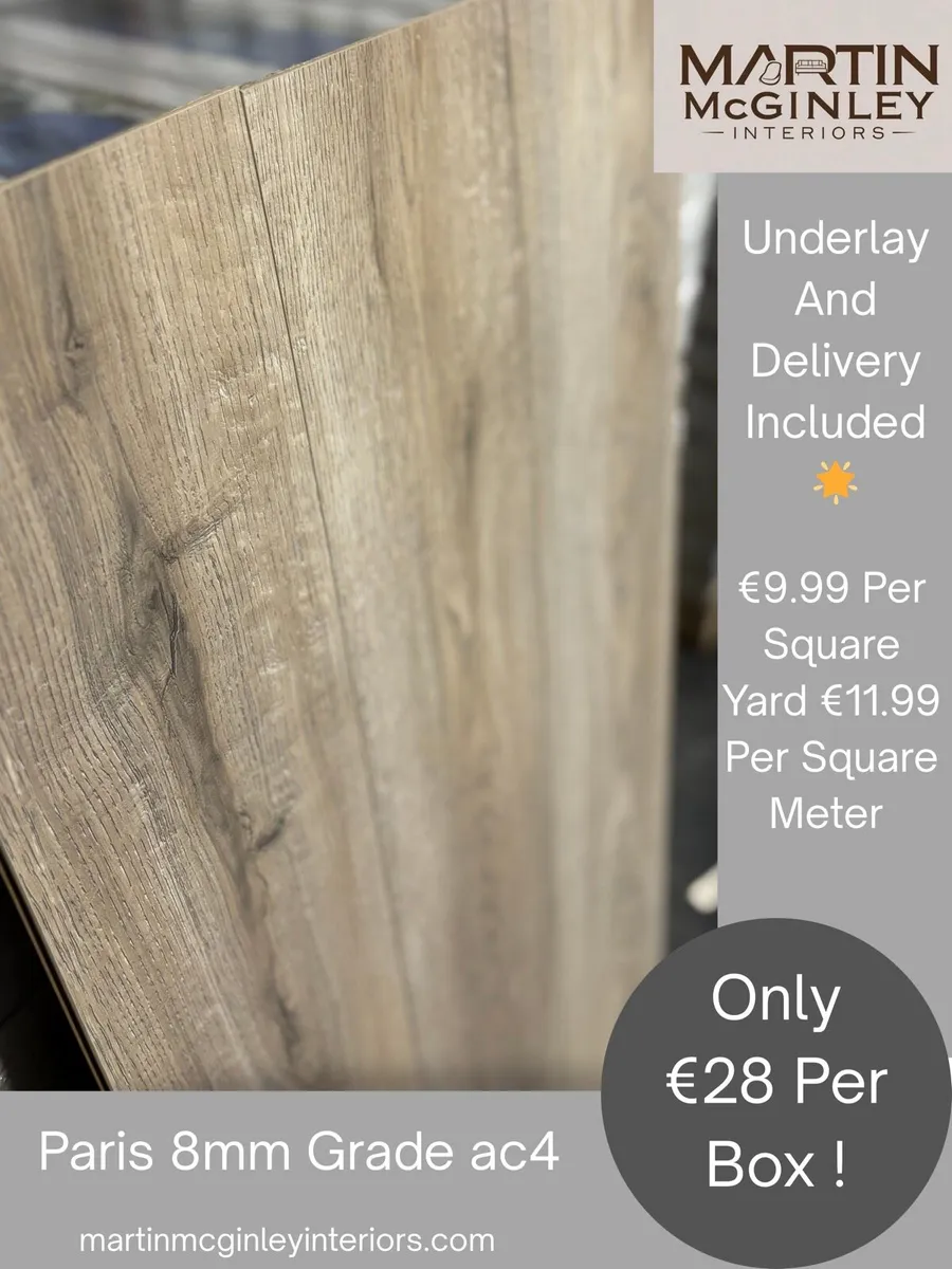 8mm Laminated Flooring Free Delivery - Image 2