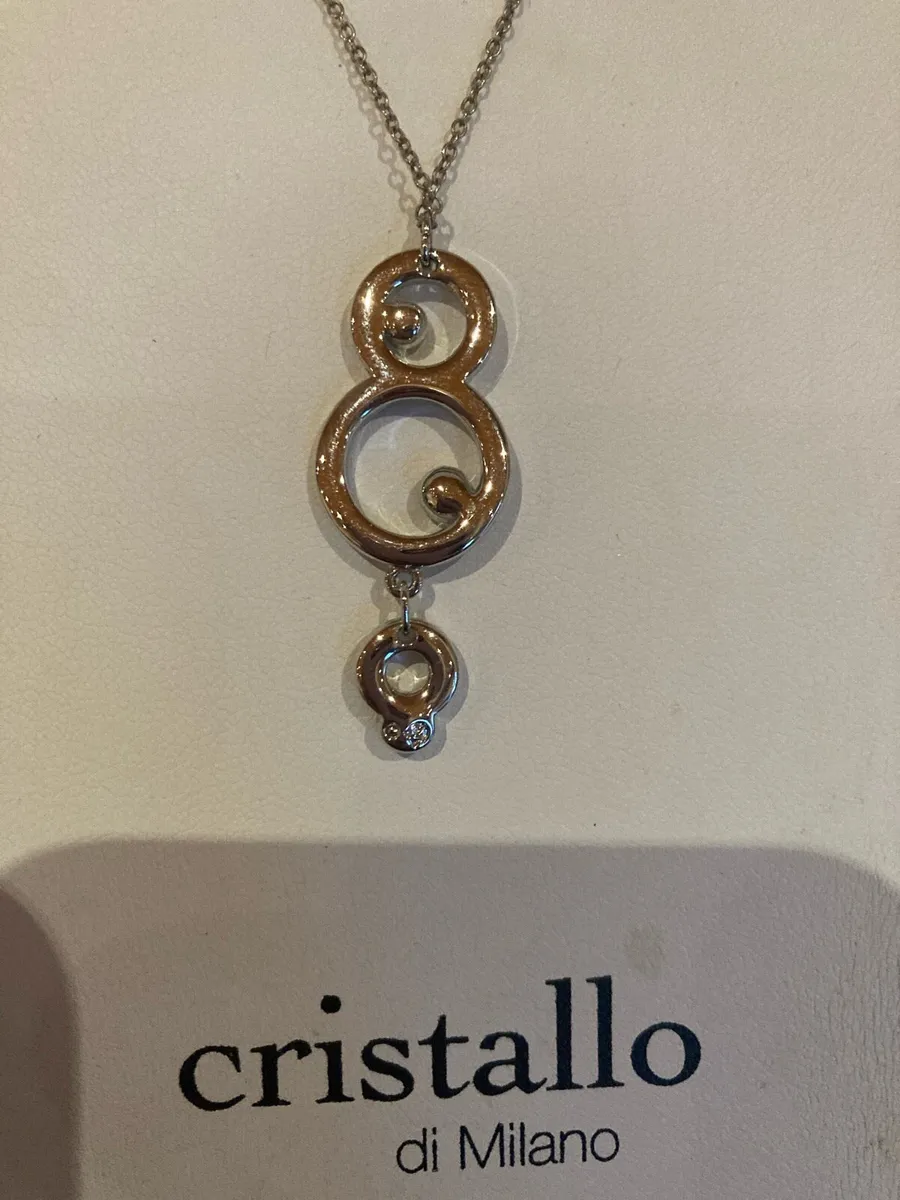 Crystal pendant with silver chain - Image 4