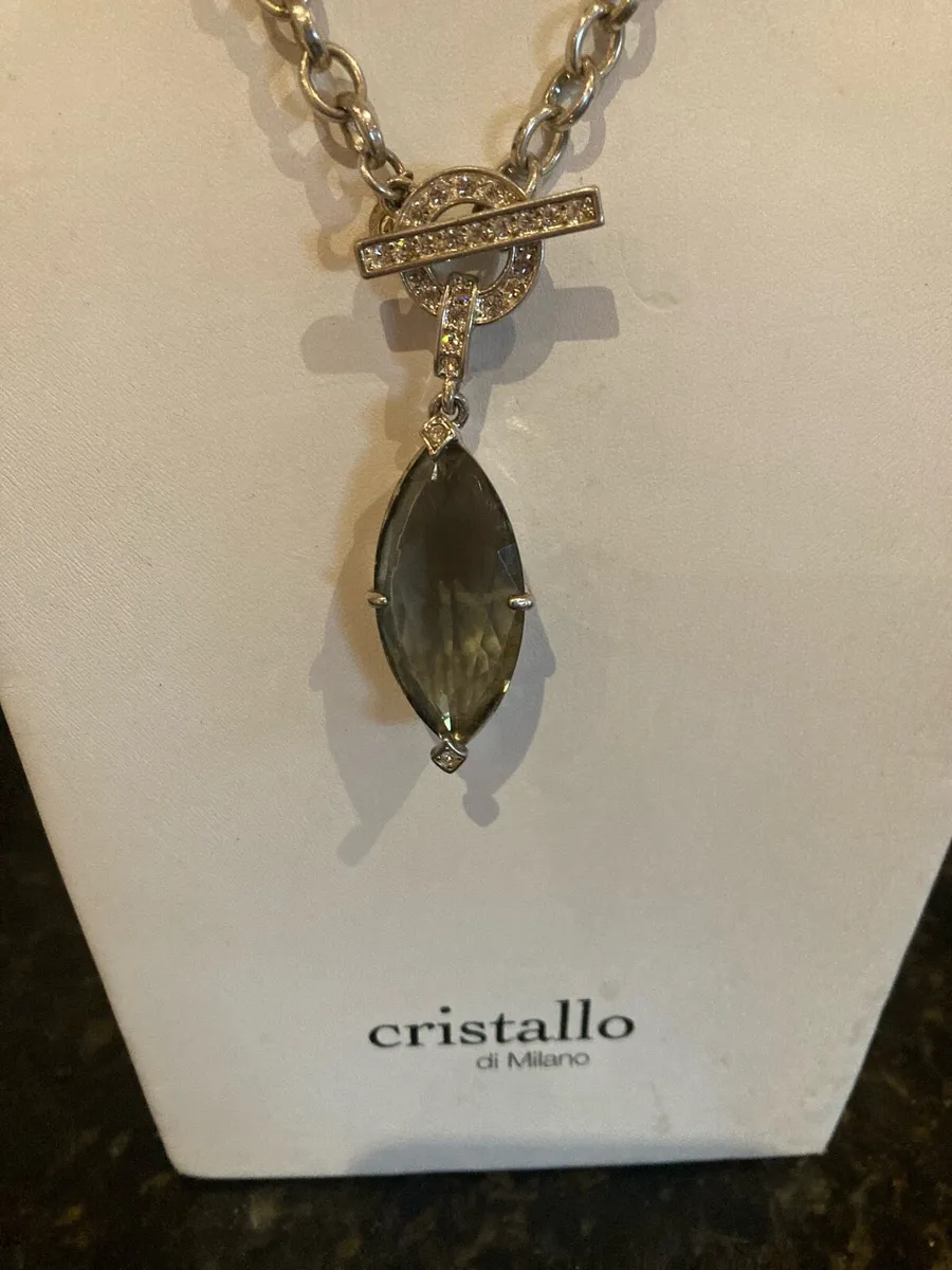 Crystal pendant and chain   Valentine gift? - Image 1