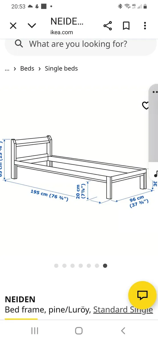 Single bed in pine - Image 4