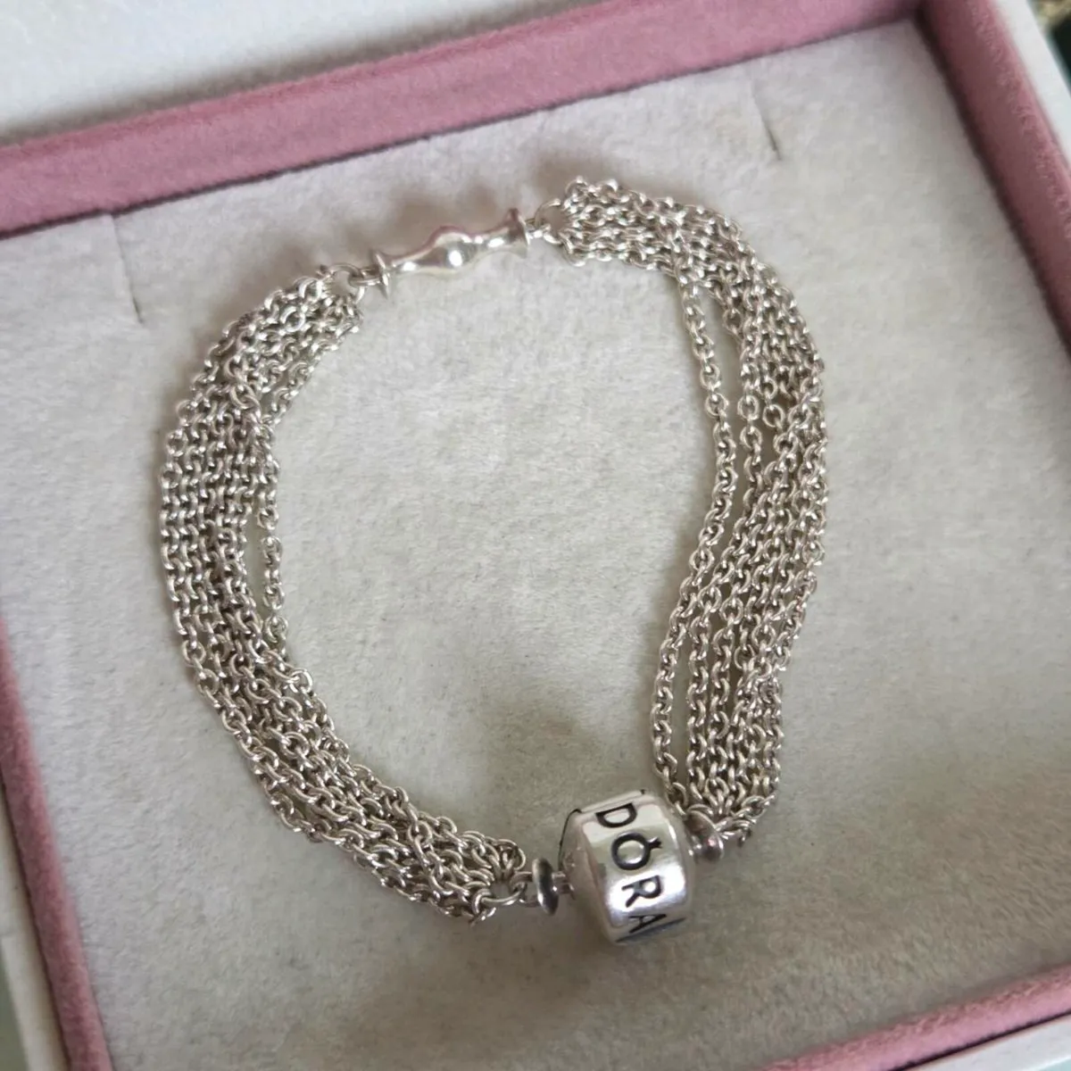 Pandora multi strand bracelet size 15.5cm - Image 1