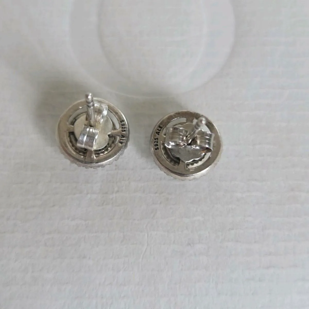 Pandora sparkly double halo stud earrings - Image 4