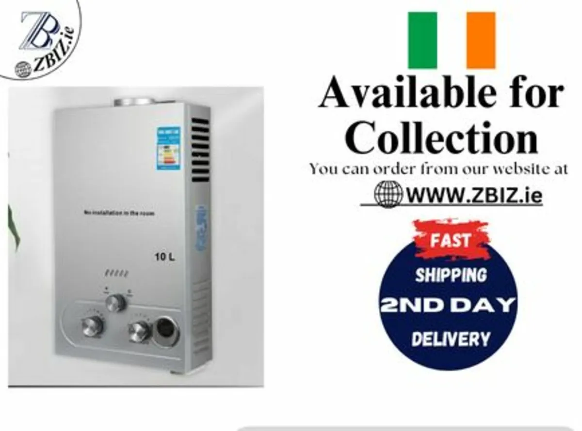 10L LPG Propane Gas Tankless Instant Water Heater - Image 2