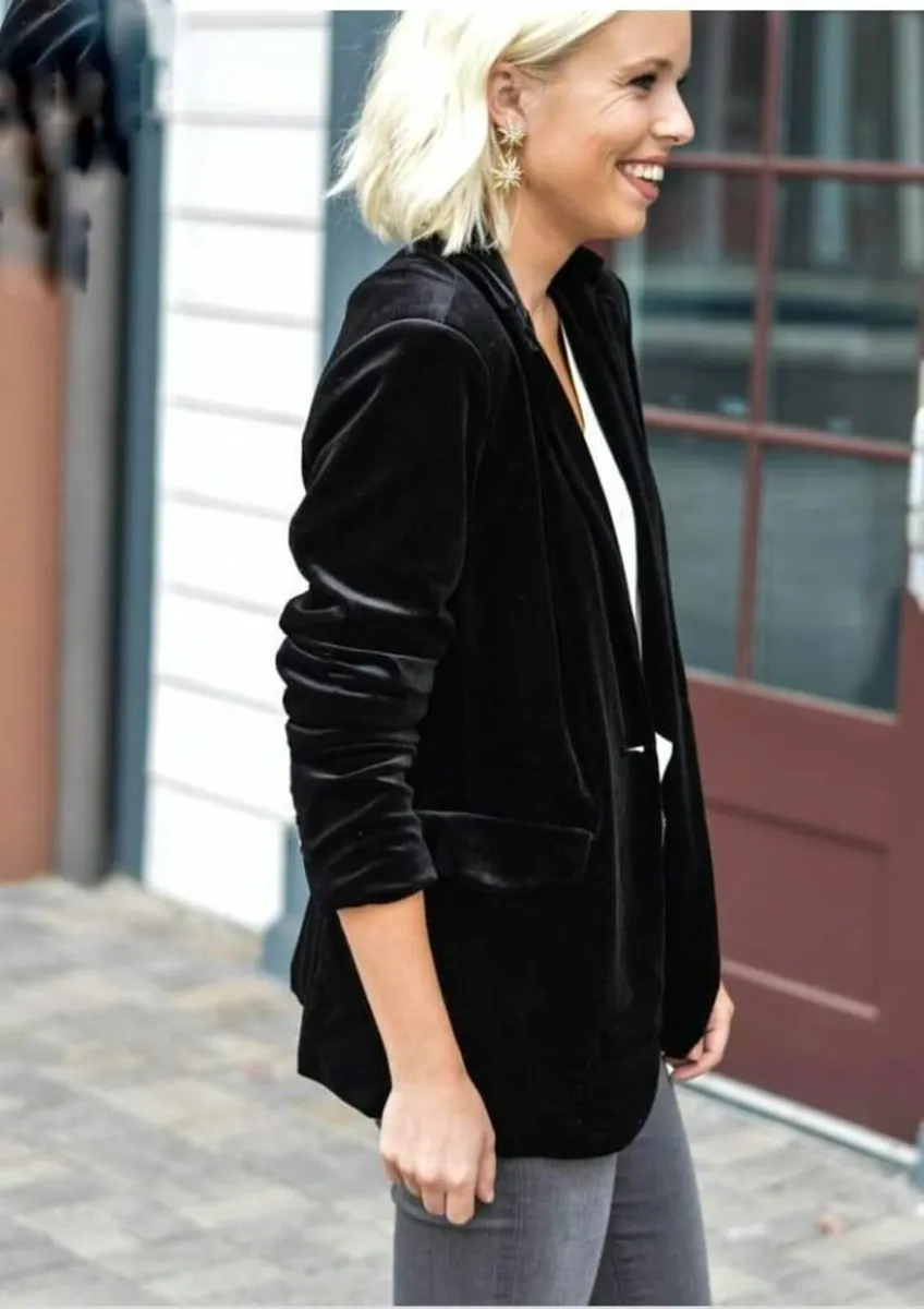 Velvet Jacket Elegant Jacket For Women one size - Image 3