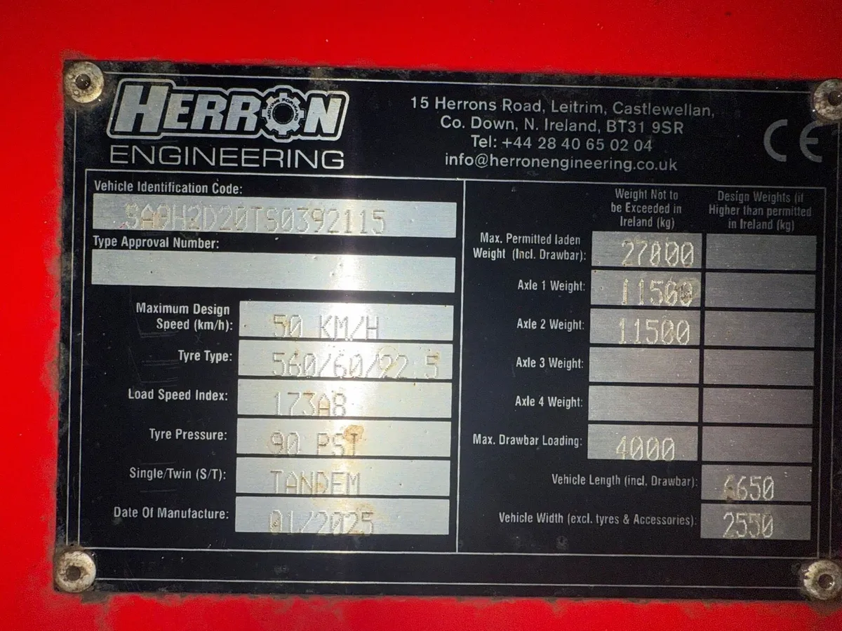 2025 herron 20 ton dump trailer - Image 4