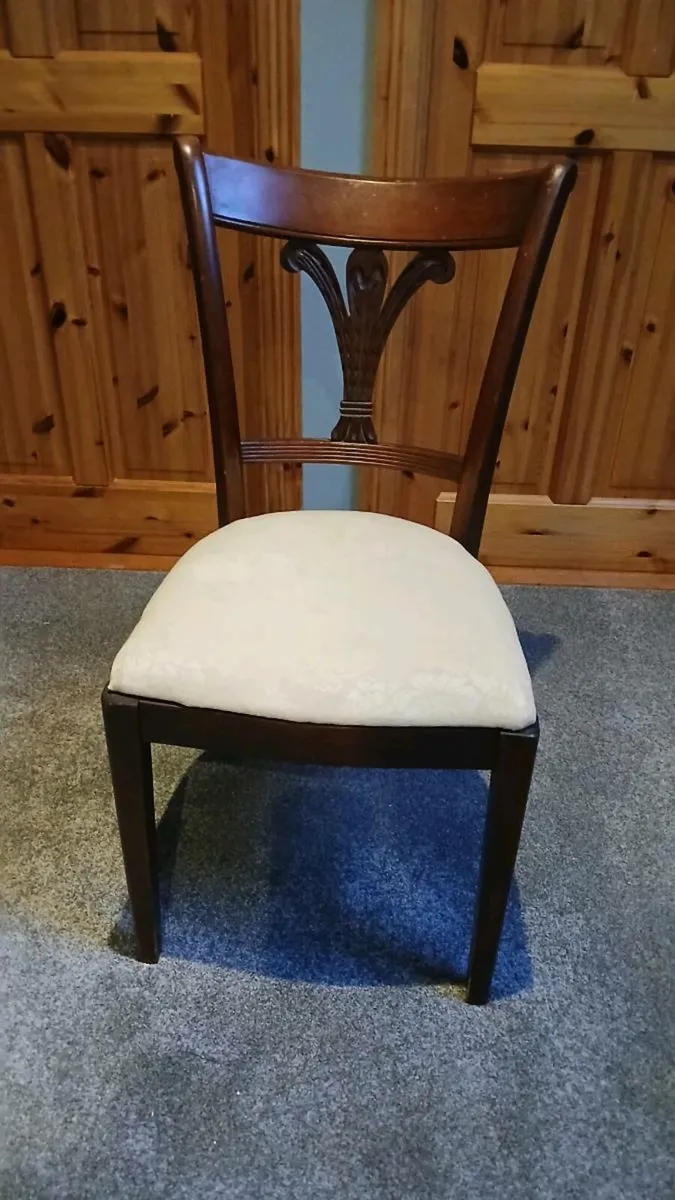 Pair Antique Mahogany Chairs - Image 2