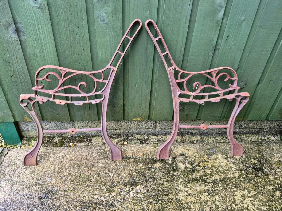 Cast iron bench ends