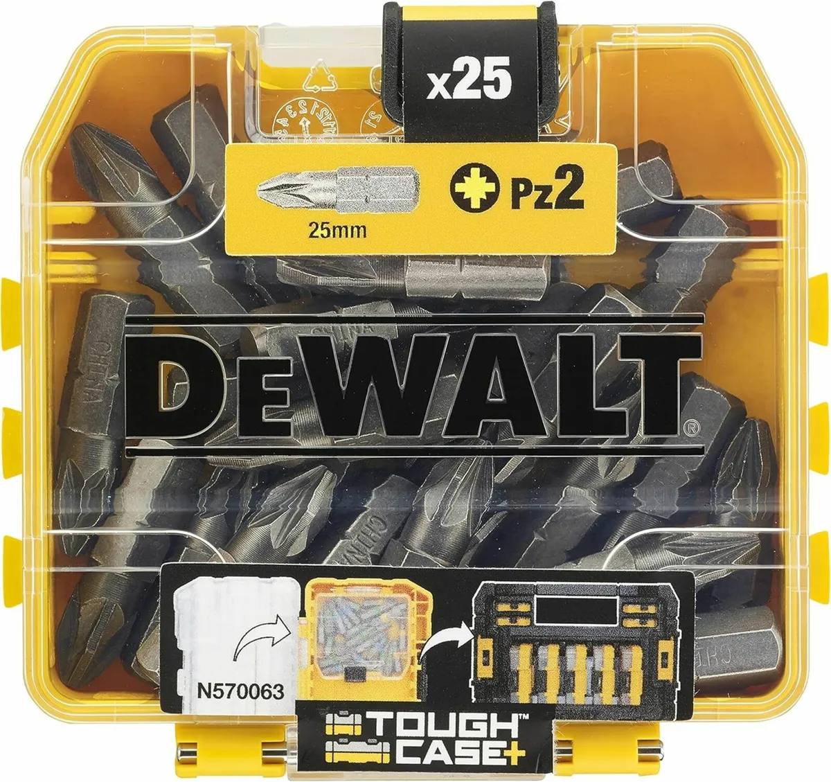 DEWALT Screwdriver PZ2 25 Piece Bit Set in Tic Tac