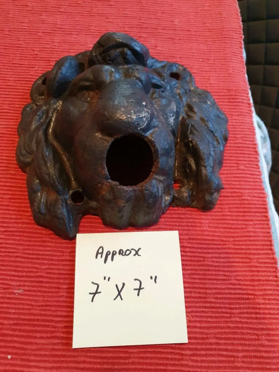 Victorian  Lion head water spout - Image 3