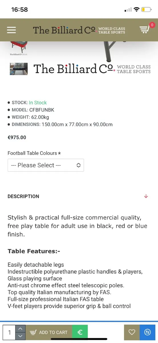 FUN Football Table - Image 2