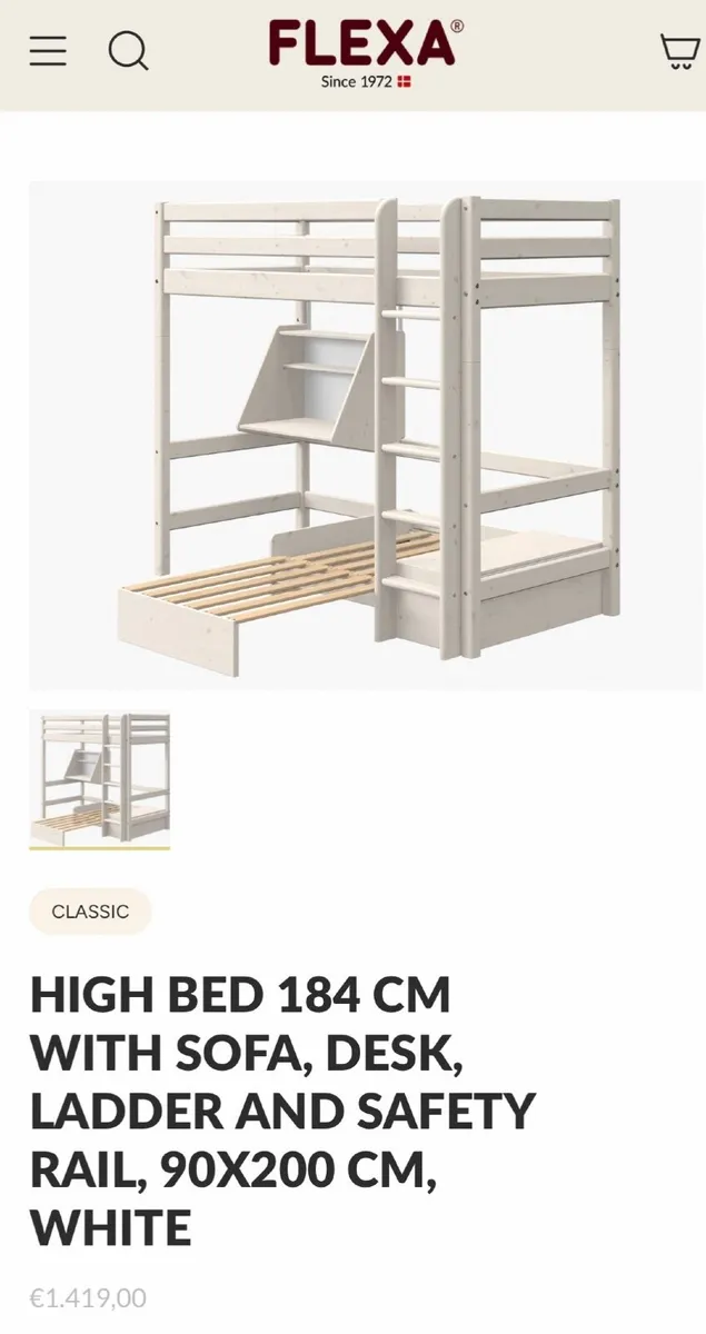 Bed High Sleeper FLEXA - Image 1