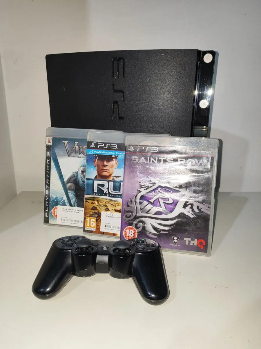 Sony PlayStation 3 Slim | PS3 Console + 3 Games - Image 1