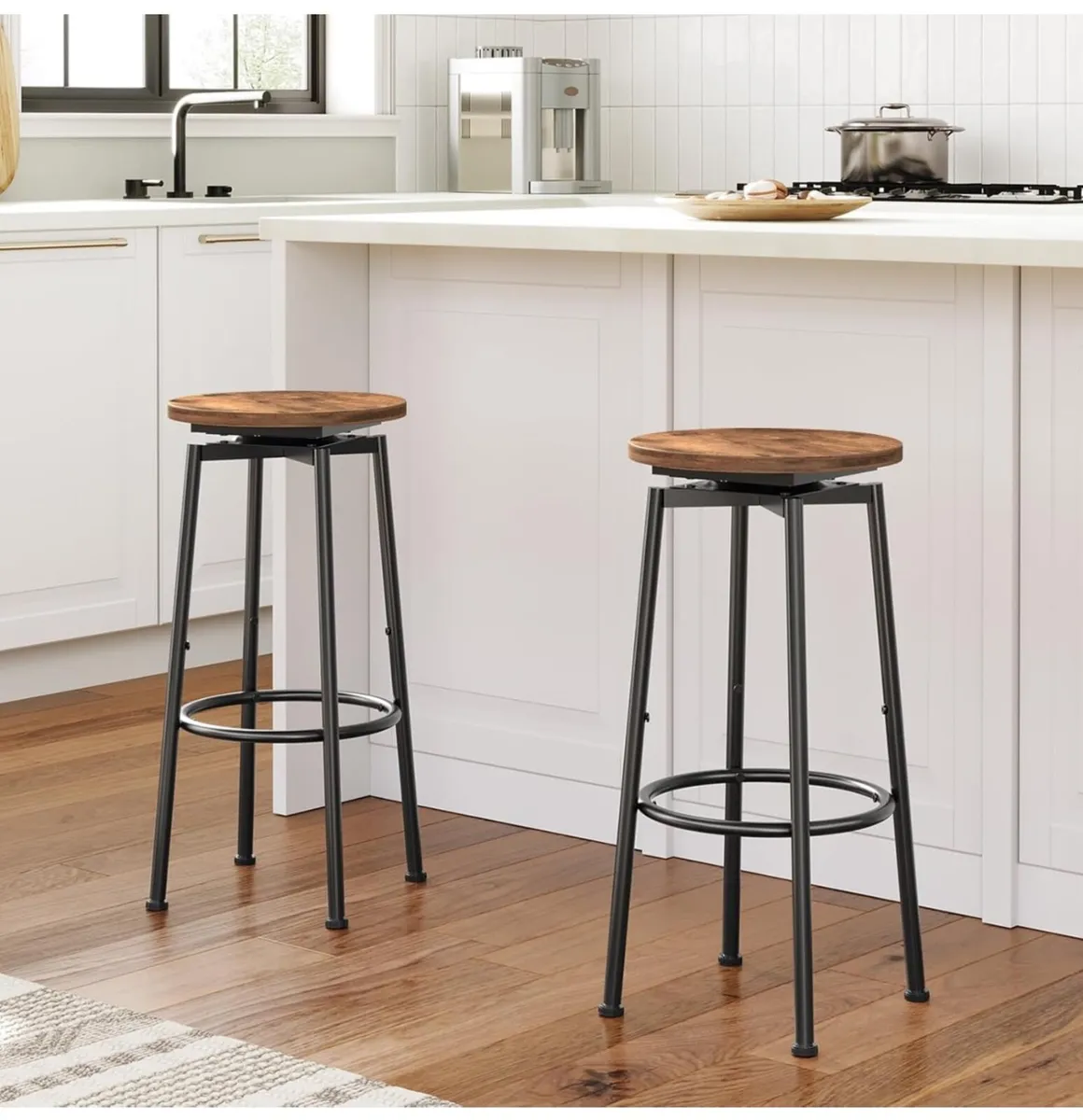 Swivel Bar Stools Set of 4 - Image 4