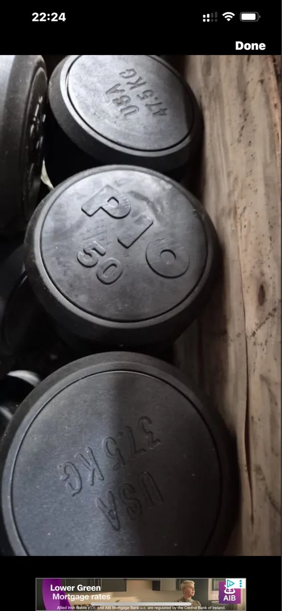 new rubber dumbbells 2€ per kgs - Image 2