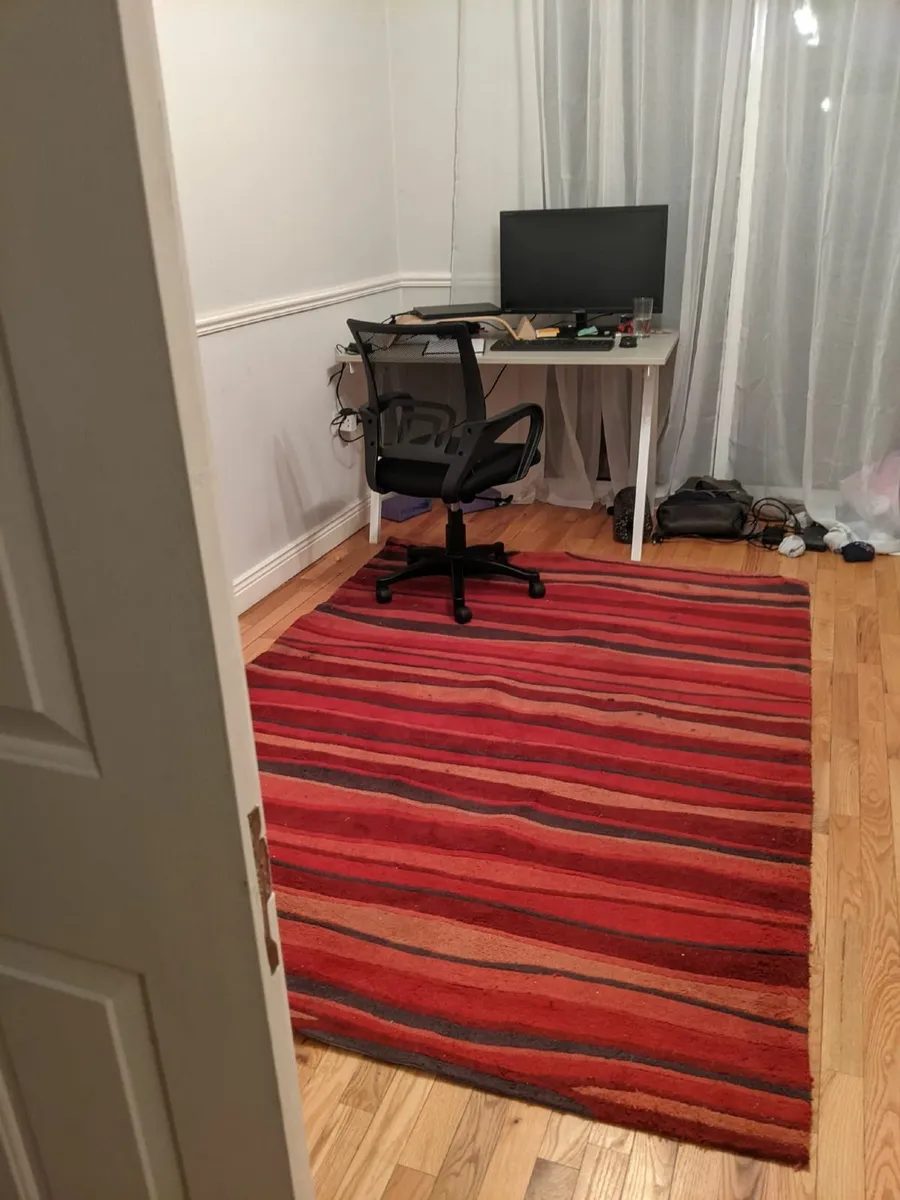 Large Red Stripe Coloured Mat