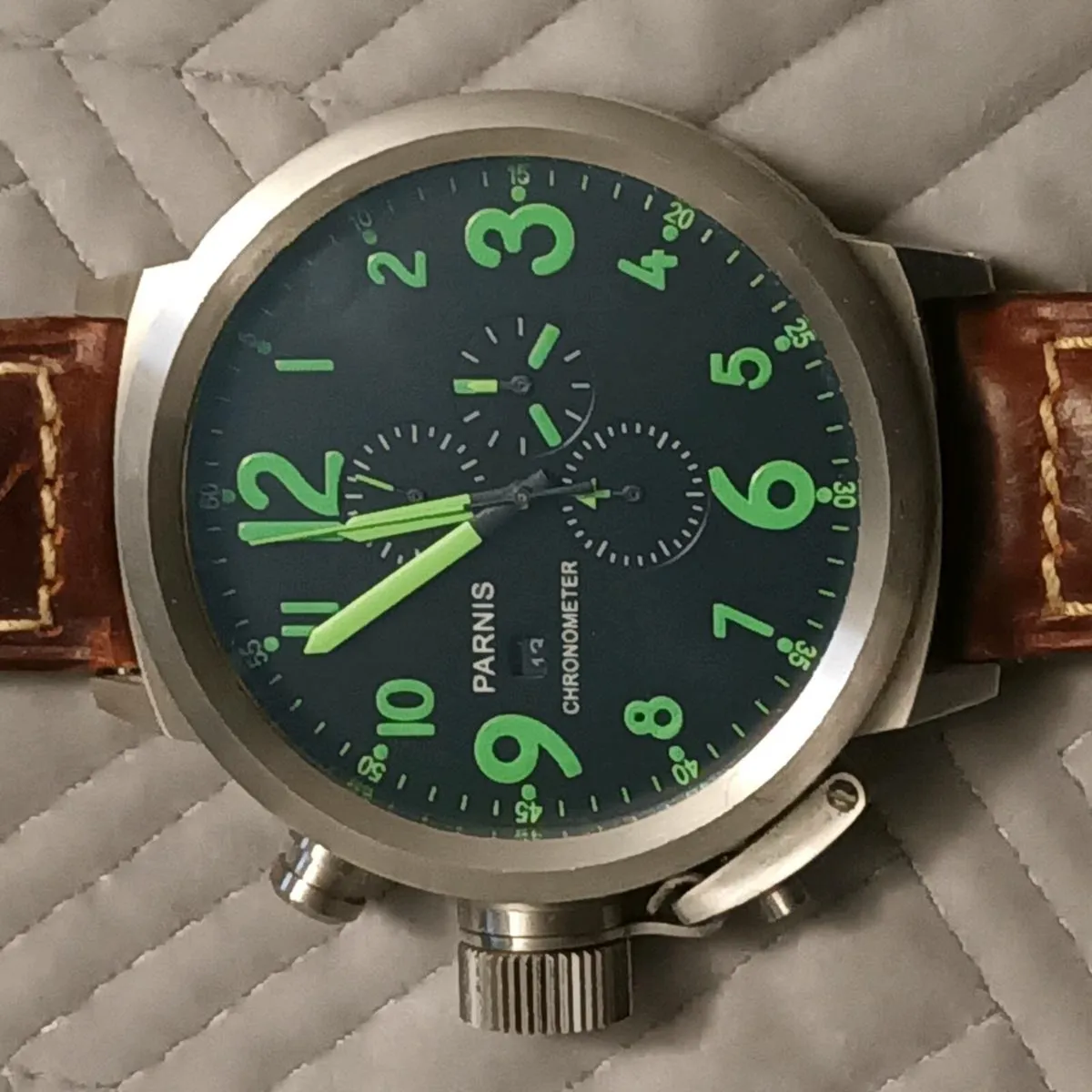 Parnis Lefty Big Dial Watch - Image 1