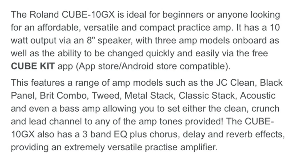 Roland CUBE Amplifier - Image 4