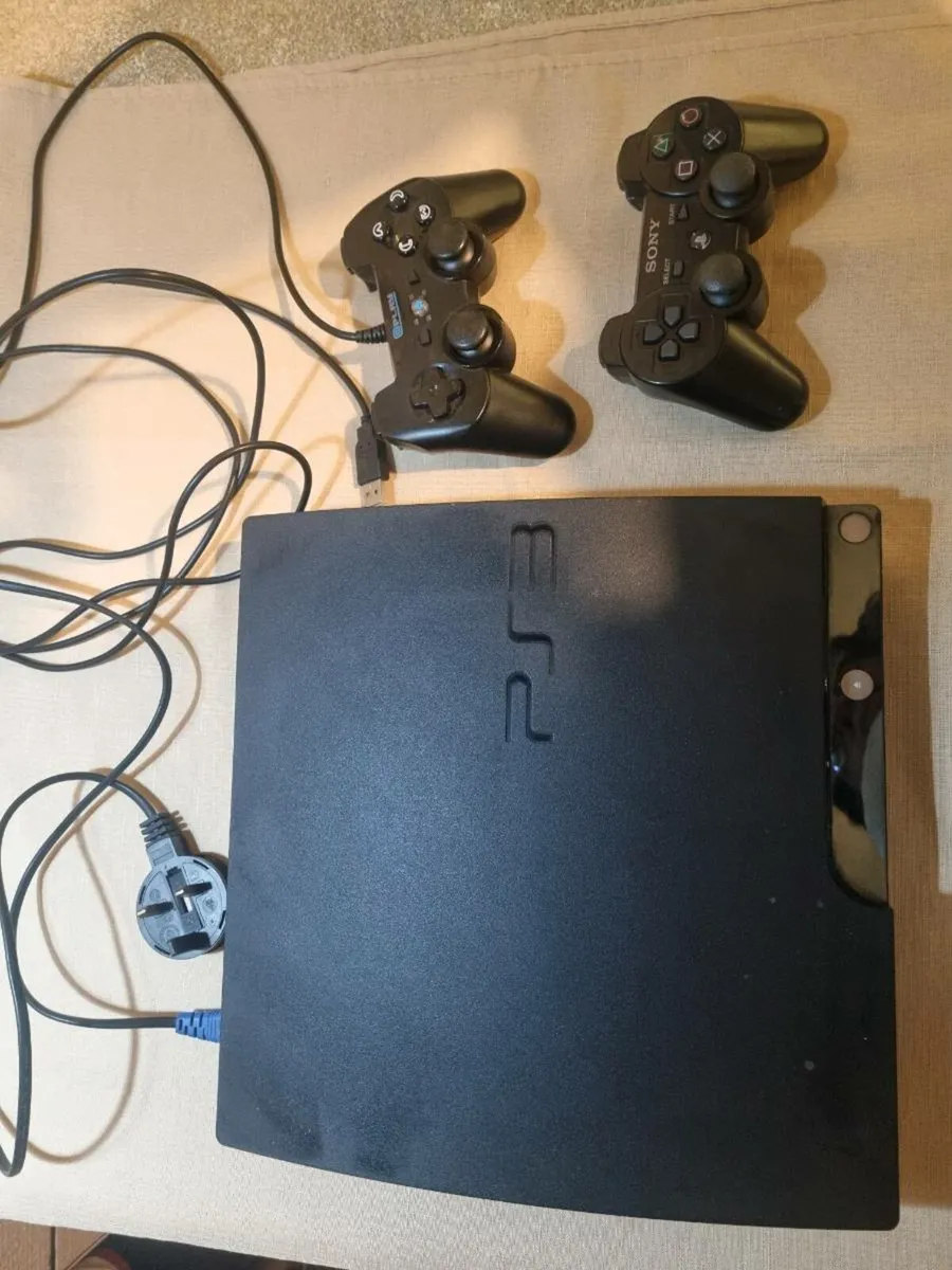 PlayStation 3 Slim Bundle – 2 Controllers + 8 Game - Image 2