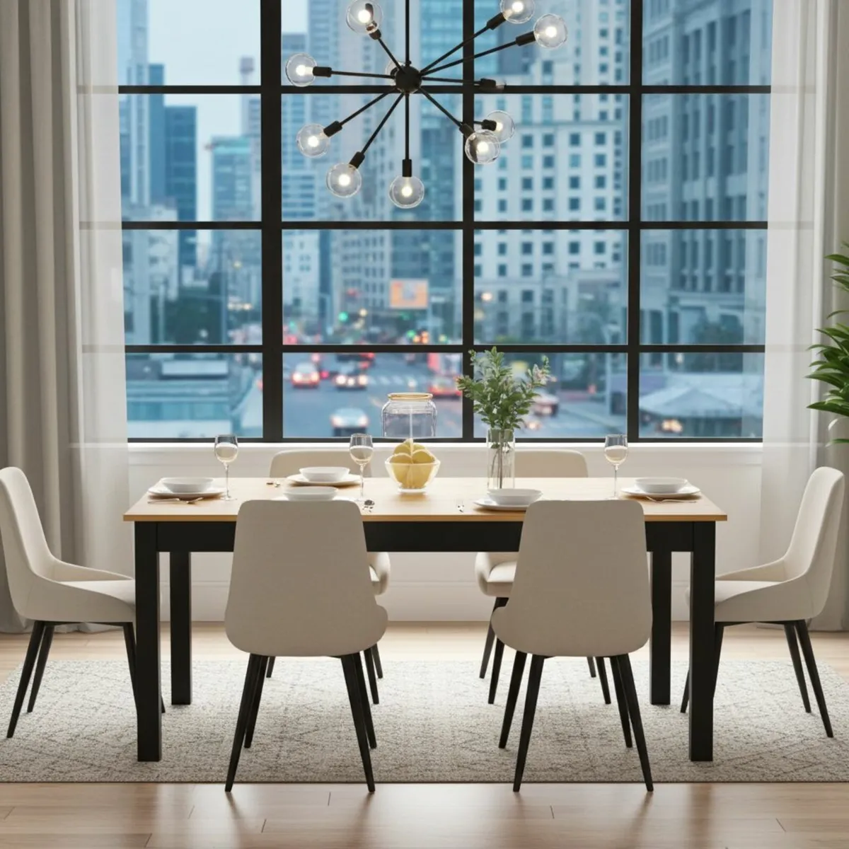 WotanExtend Black Oak Dining Table - Image 2