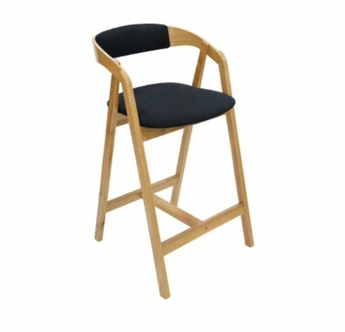 Nordic Oak Lounge Bar Stool - Image 4