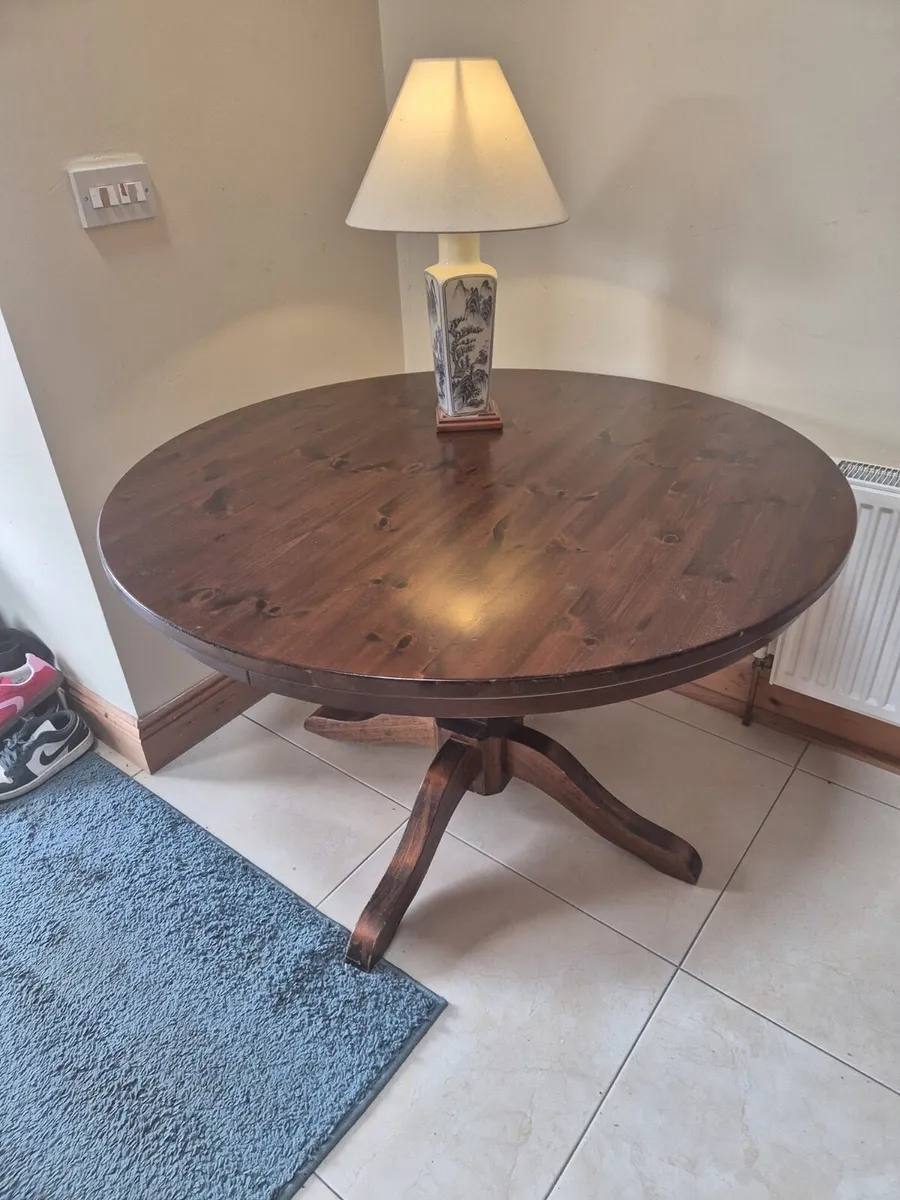 Dark Wood Round table