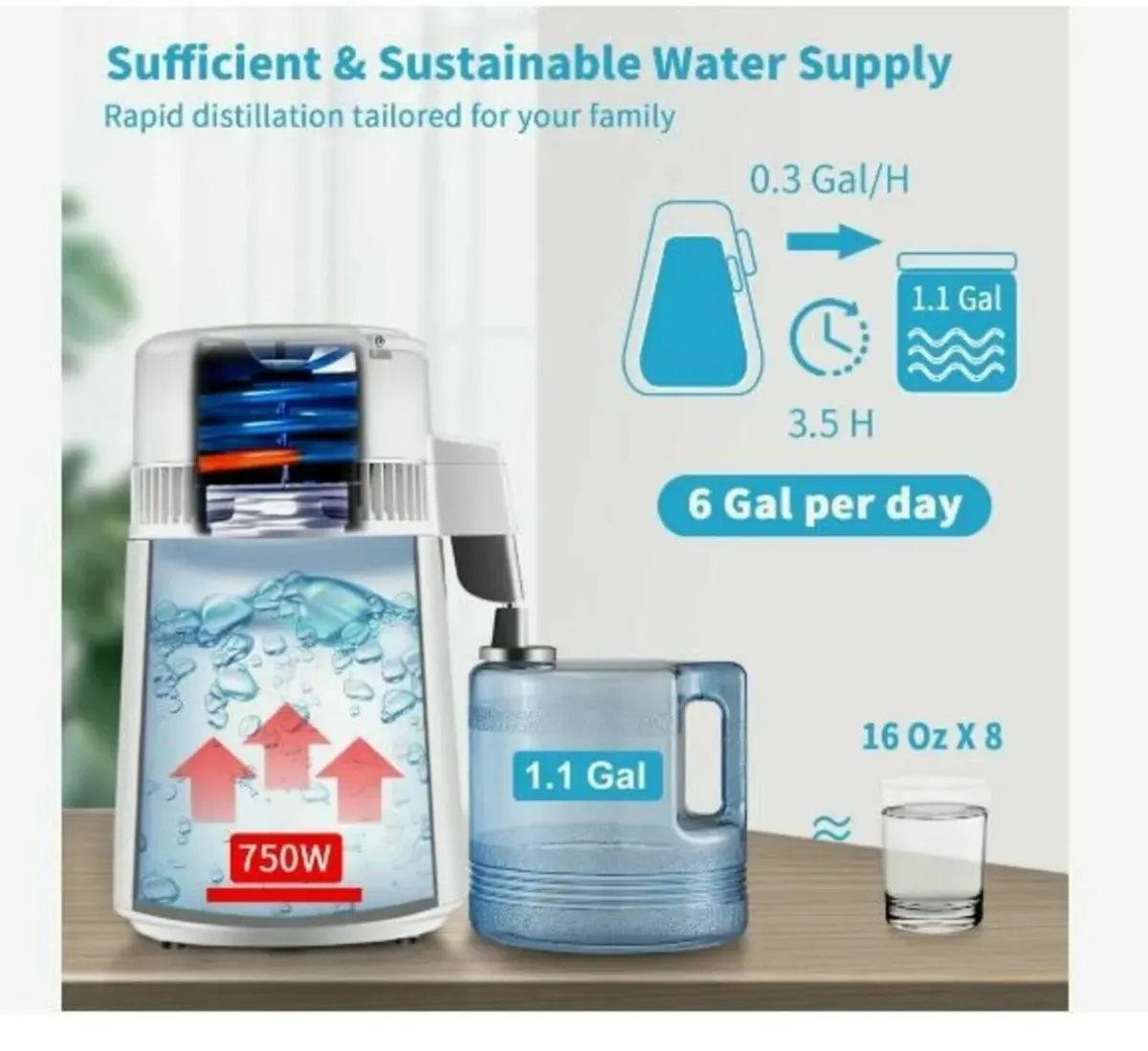 4L Water Distiller - 750W Distillation Machine - Image 4