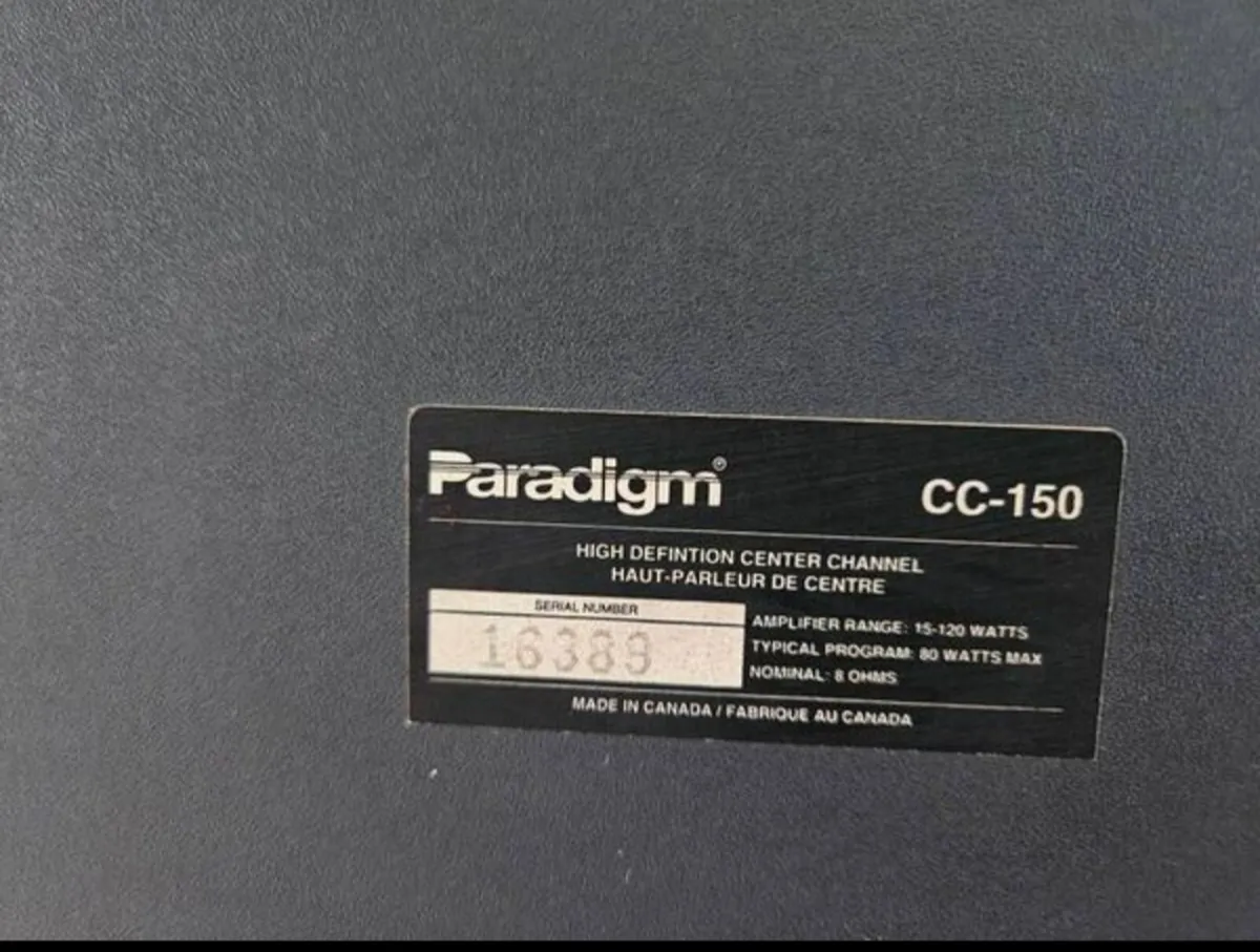 Paradigm CC-150 centre speaker - Image 4