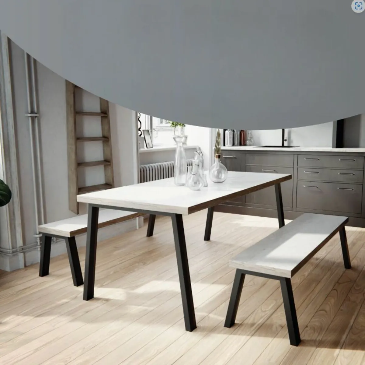 Metal Table Legs Type U Loft Style - Image 3