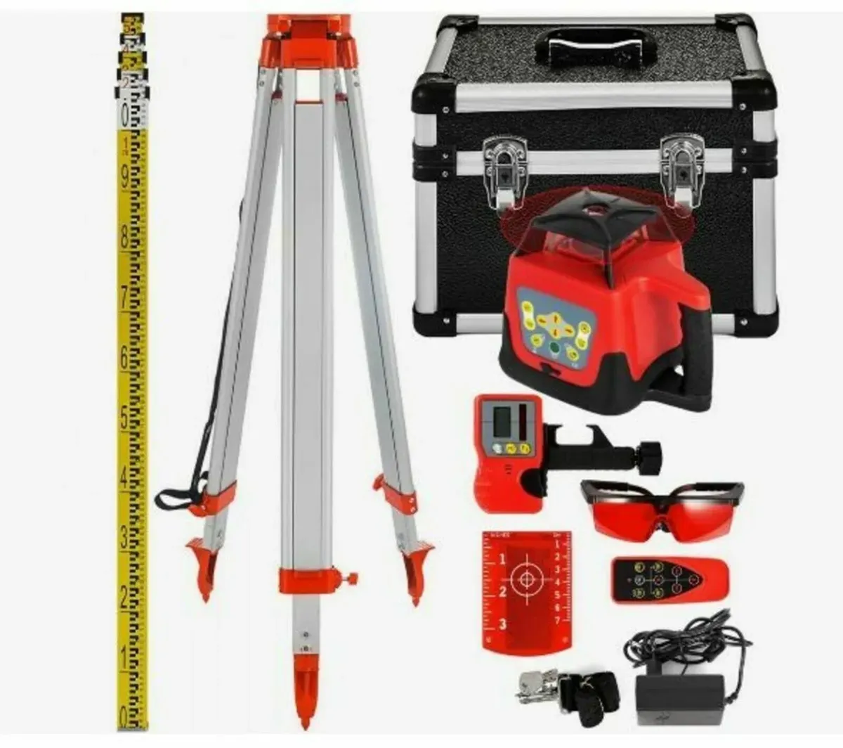 Red Rotary Laser Level Self Leveling Measuring Kit - Image 4