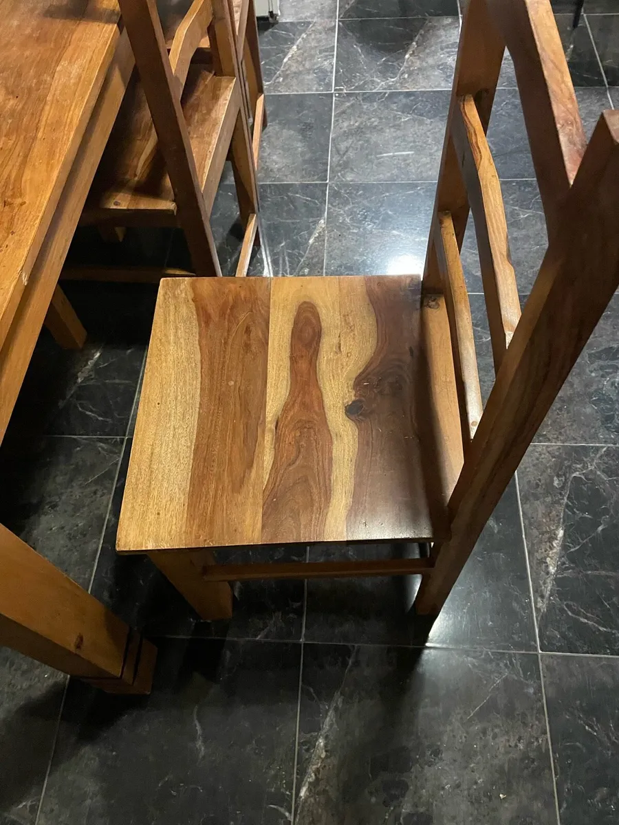 Shaker Oak Table & Chairs - Image 3