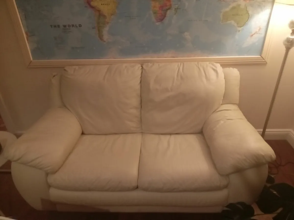 Leather Sofas. - Image 1