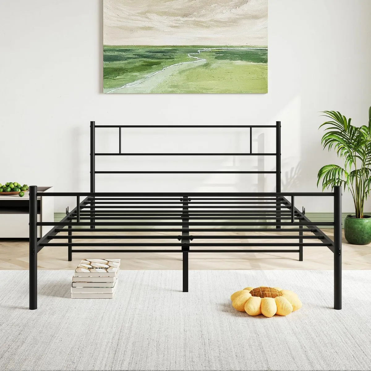 5ft king Size Bed Frame with Headboard Heavy Duty - Image 4