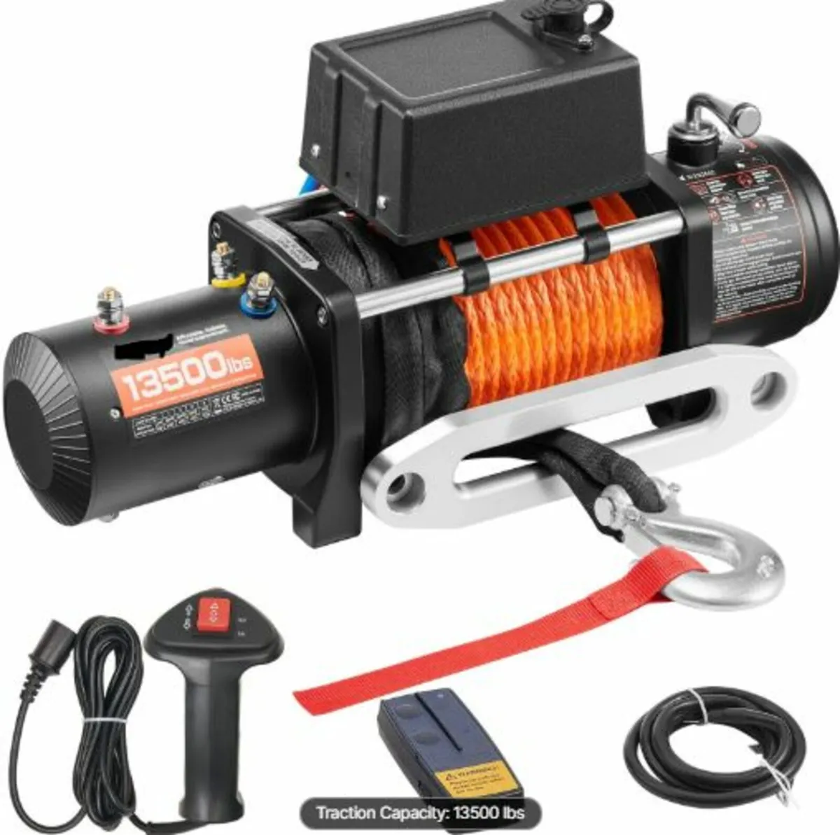 Electric Winch Truck 6123.5 kg Synthetic Rope - Image 1