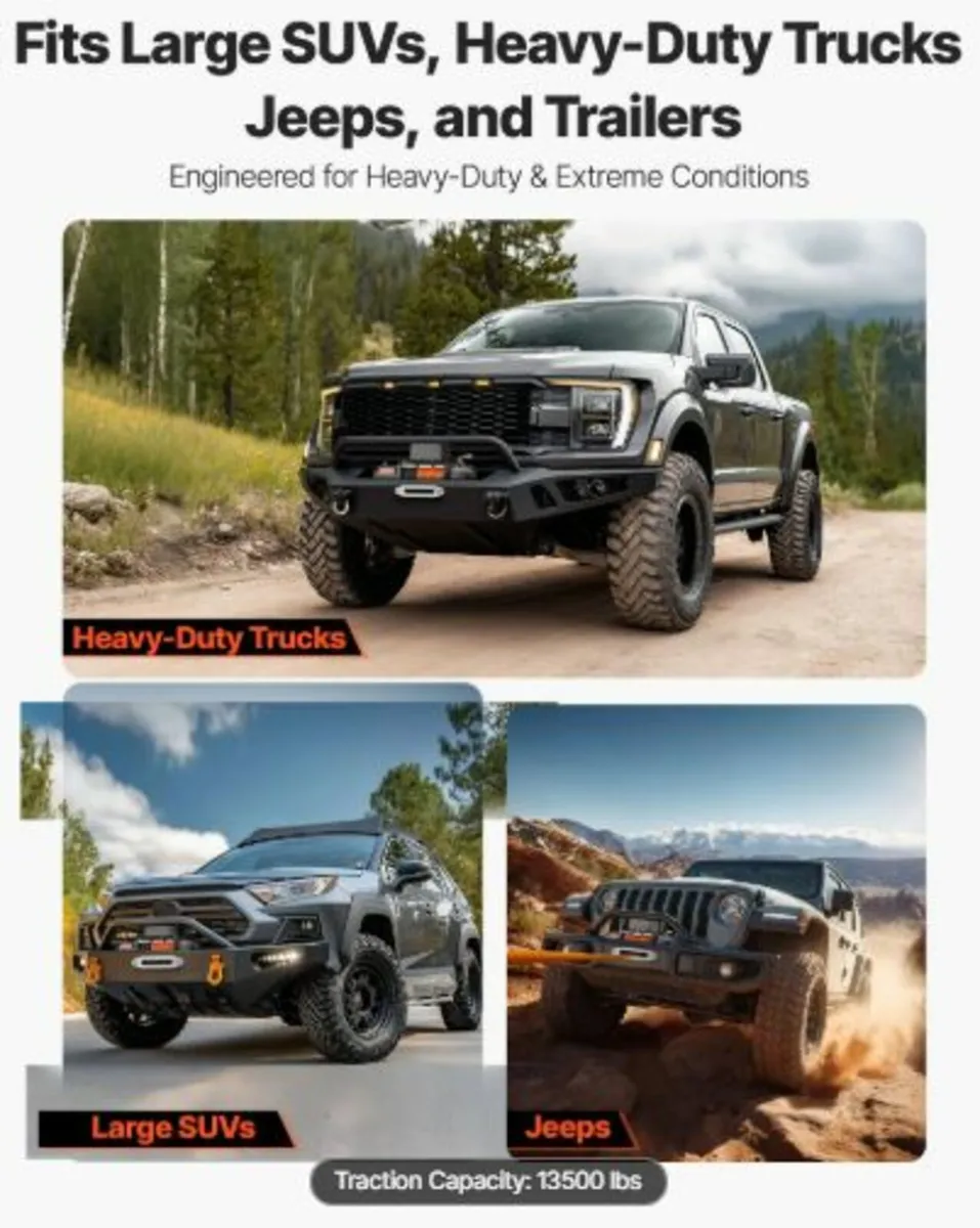 Electric Winch Truck 6123.5 kg Synthetic Rope - Image 4