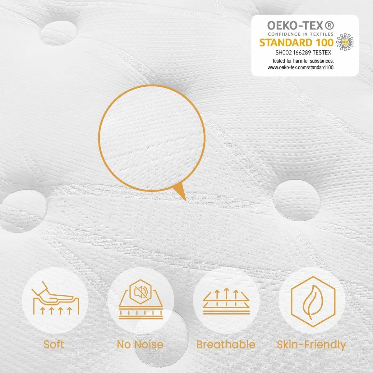 Small Double Mattress 4FT 10.6 Inch Gel Memory - Image 4