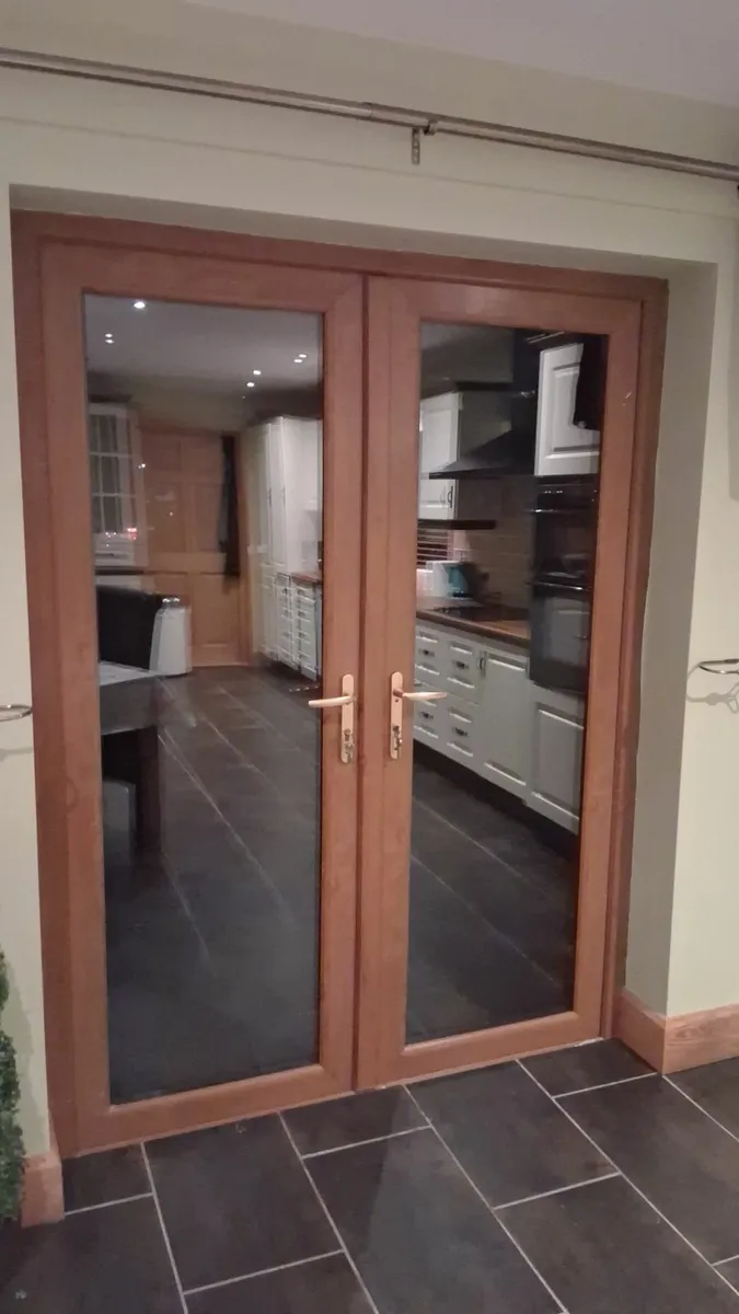 Oak patio doors