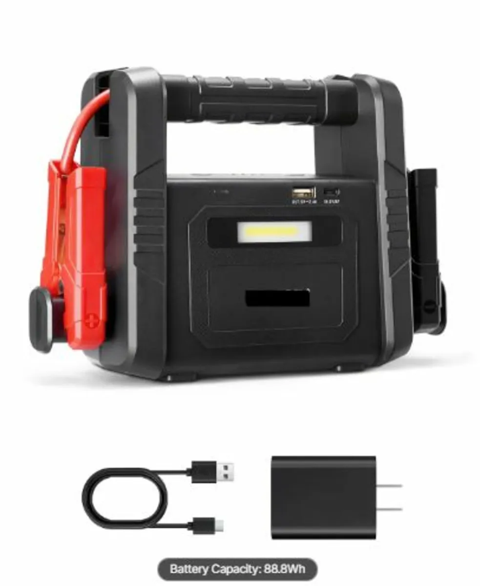 Jump Starter,4000A Peak, Car Battery Starter Power - Image 1