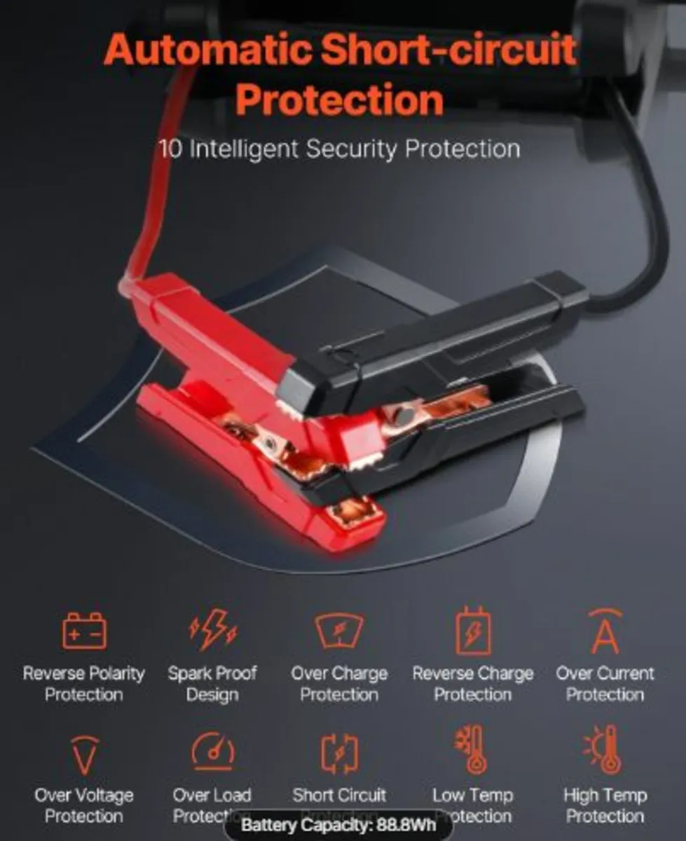 Jump Starter,4000A Peak, Car Battery Starter Power - Image 3