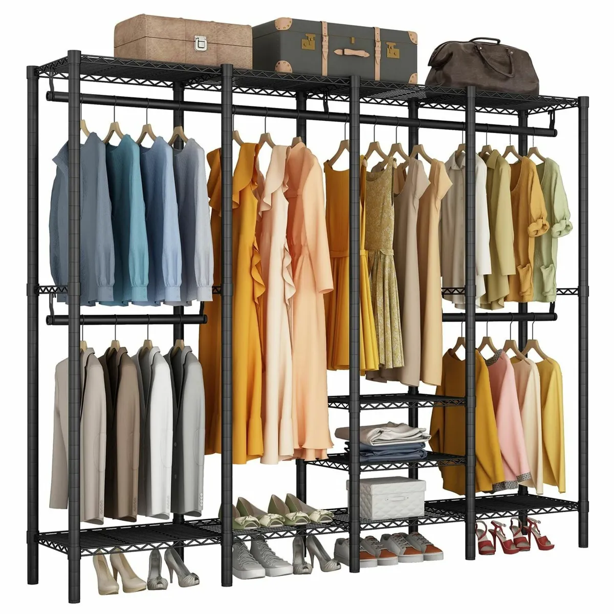 Clothes Rails Heavy Duty Clothing Rail Freestandin - Image 1