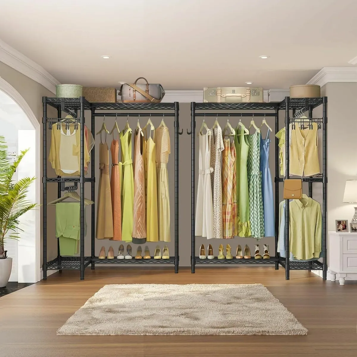 Clothes Rail L Shaped Clothing Heavy Duty Rails - Image 2