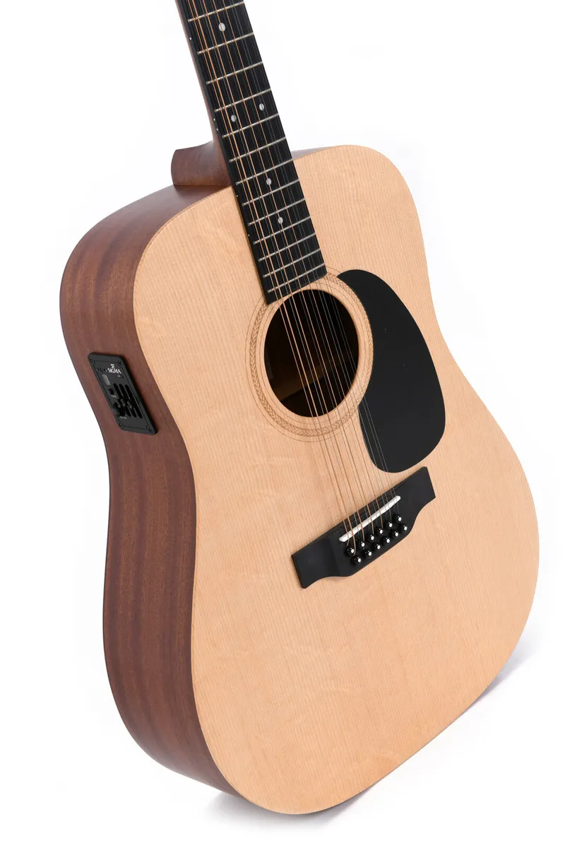 Sigma DM12E 12 string guitar. - Image 4