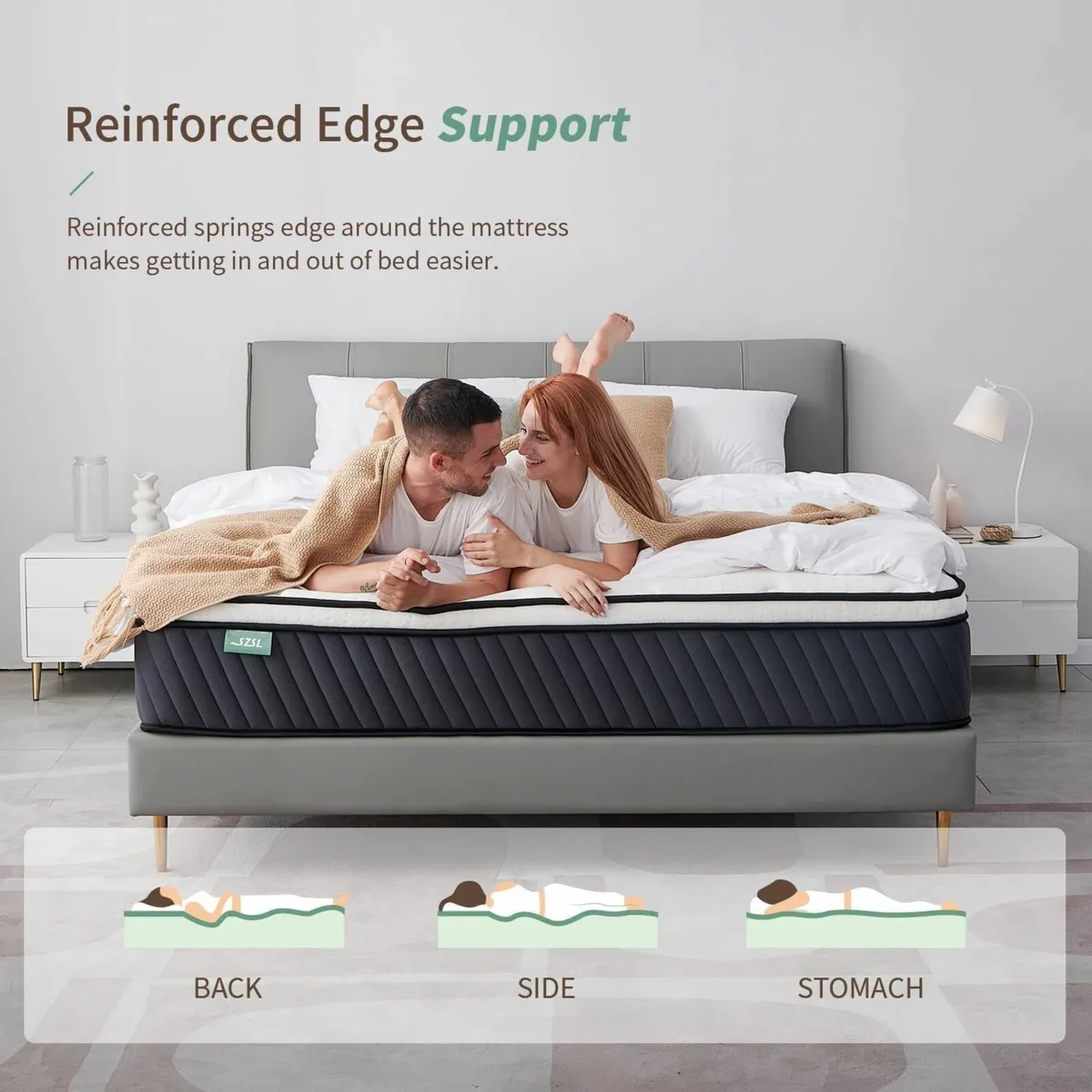 Single Mattress 12 Inch 3FT Orthopedic Hybrid - Image 4