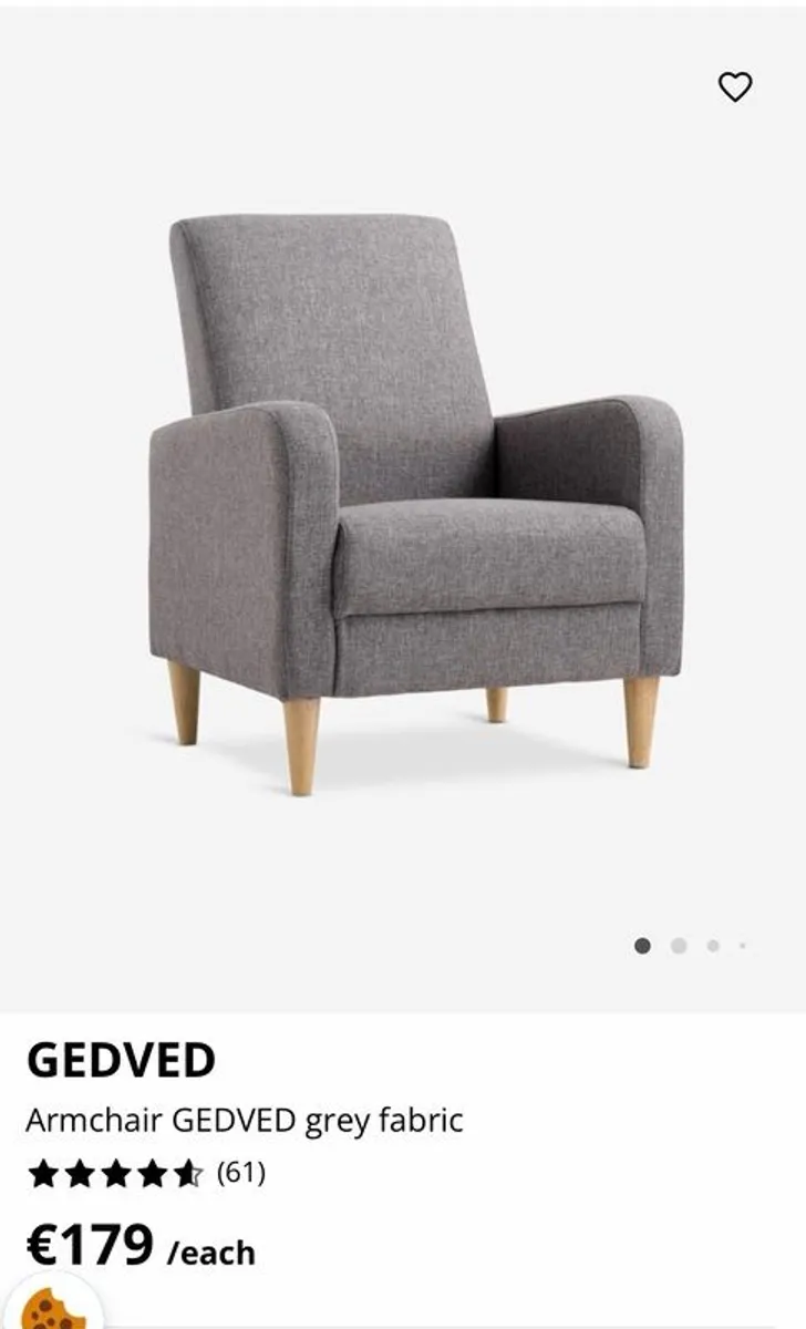 Grey armchair