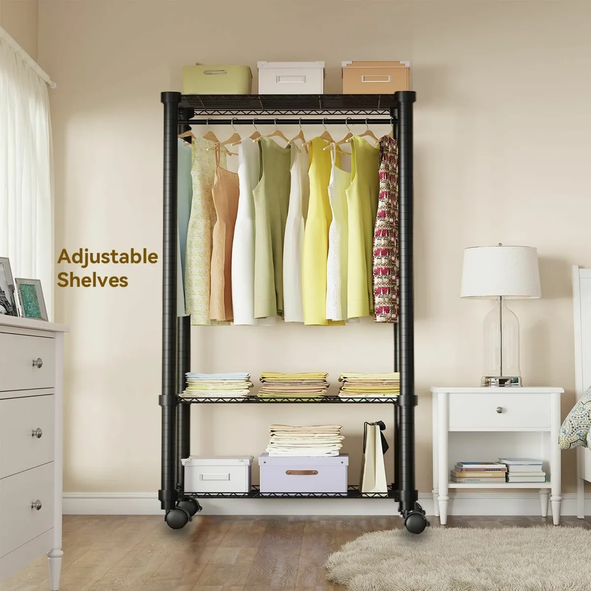 Portable Closets 3-Tier Clothes Garment Rack - Image 2